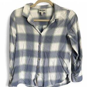 Women’s Wrangler Button-Up Shirt - Size Small, Soft & Lightweight, 100% Rayon